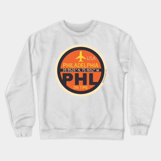 Philadelphia PHL badge 99 Crewneck Sweatshirt by Woohoo